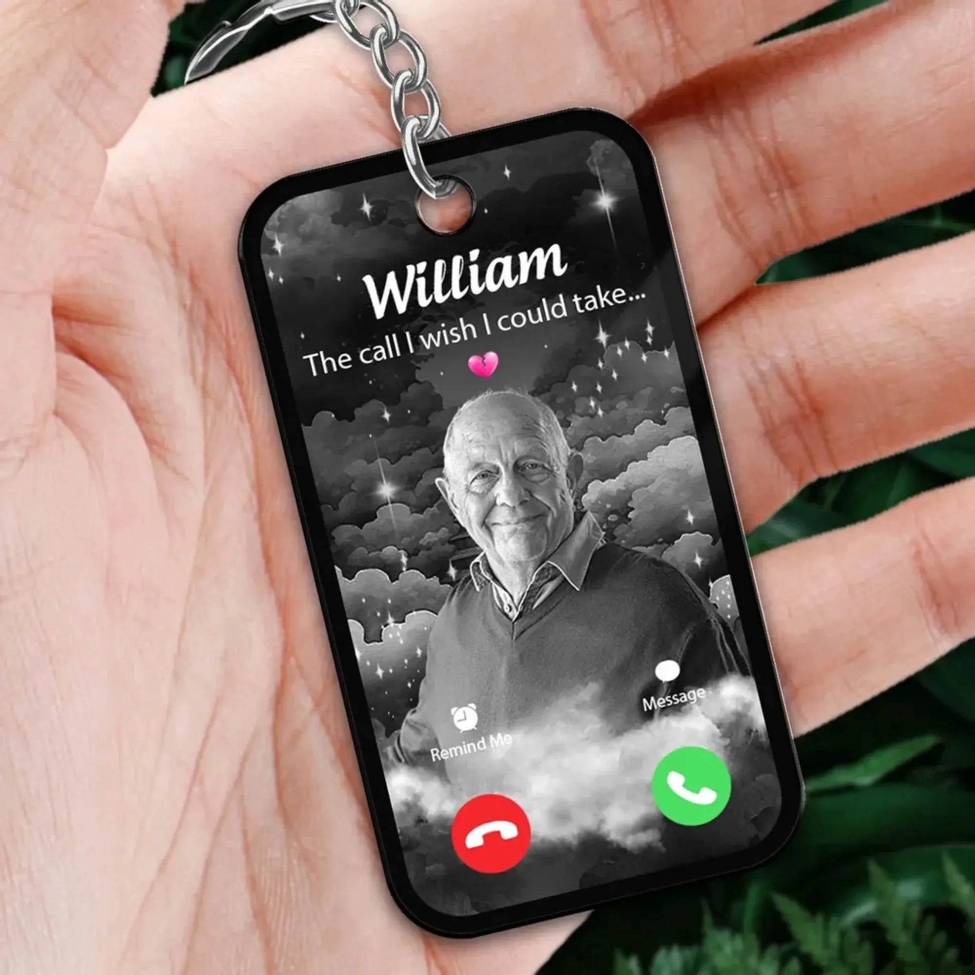 The Call I Wish I Could Take – Personalized Acrylic Keychain with Photo Insert – Memorial Remembrance Keepsake & Sympathy Gift  Ezcustomize