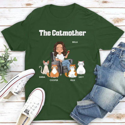 The Cat Mother – Personalized T-Shirt, Custom Gift for Cat Moms & Cat Lovers  Ezcustomize