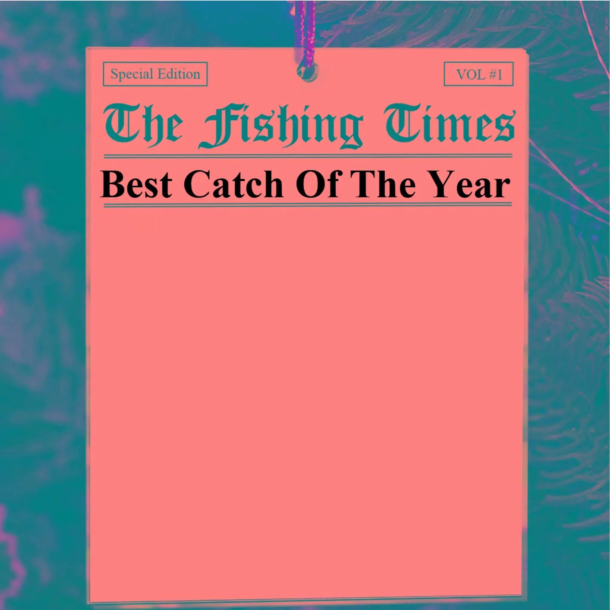 The Fishing Times – Best Catch of the Year – Personalized Acrylic Photo Ornament, Gift for Couples & Families  Ezcustomize