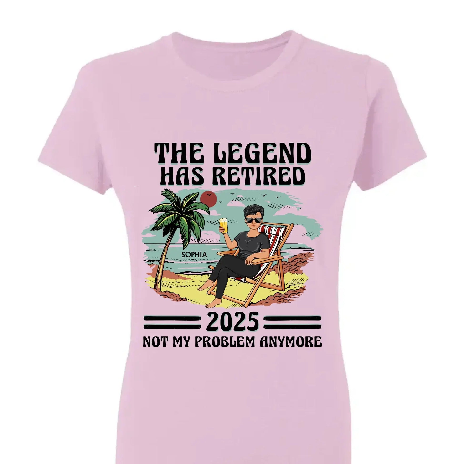 The Legend Has Retired - Personalized Retirement T-Shirt for Beach Lovers, Dad, Mom, Grandpa, Grandma - Custom Retirement Gift  Ezcustomize