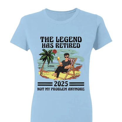 The Legend Has Retired - Personalized Retirement T-Shirt for Beach Lovers, Dad, Mom, Grandpa, Grandma - Custom Retirement Gift  Ezcustomize