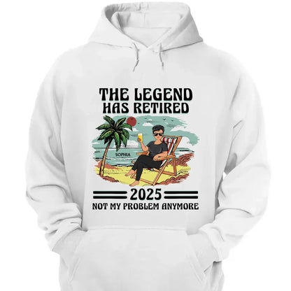 The Legend Has Retired - Personalized Retirement T-Shirt for Beach Lovers, Dad, Mom, Grandpa, Grandma - Custom Retirement Gift  Ezcustomize