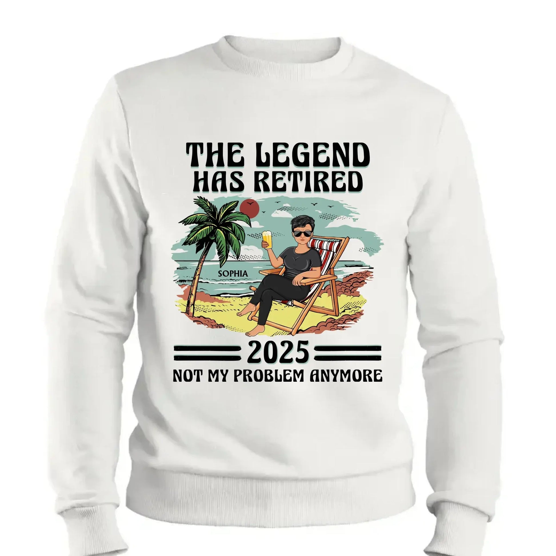 The Legend Has Retired - Personalized Retirement T-Shirt for Beach Lovers, Dad, Mom, Grandpa, Grandma - Custom Retirement Gift  Ezcustomize