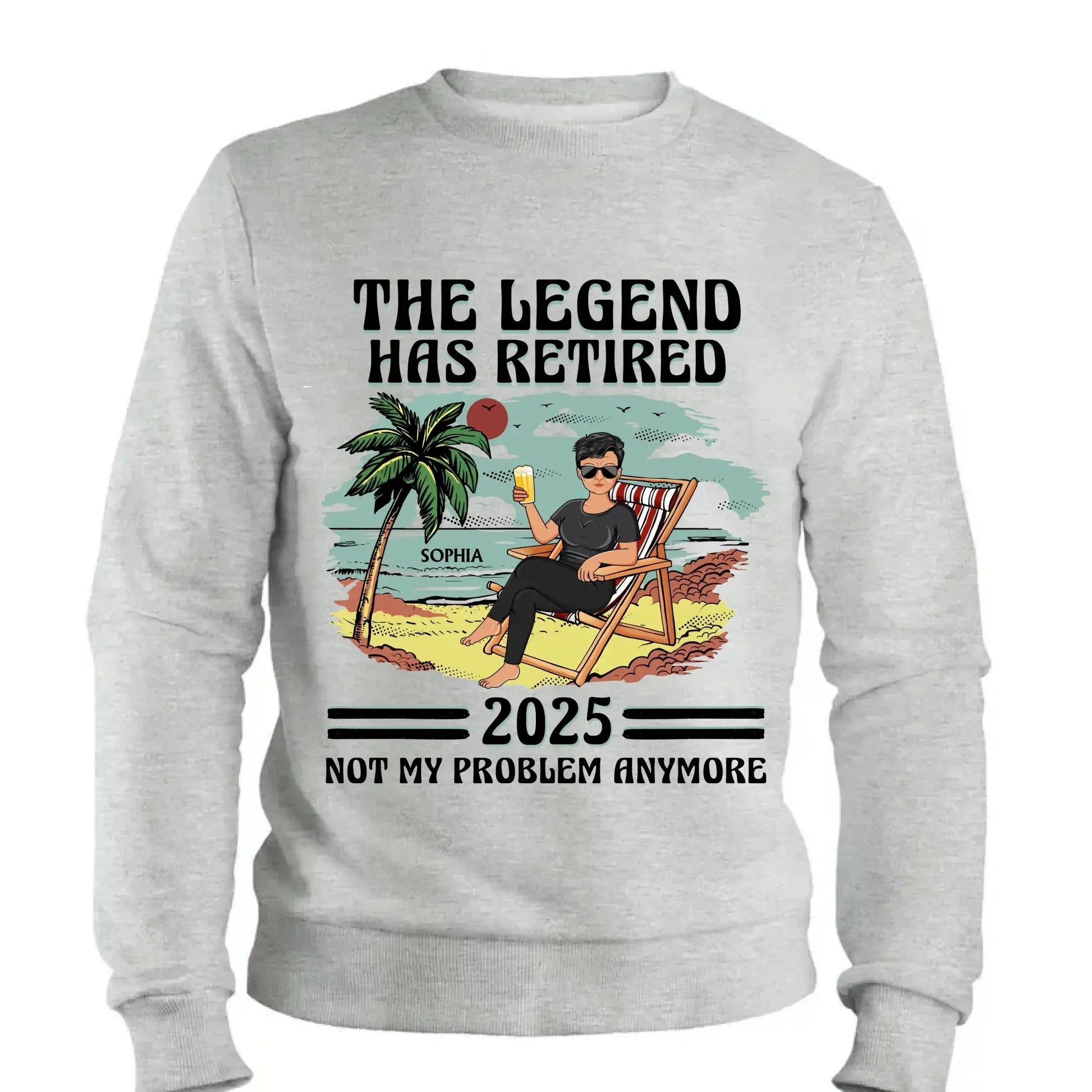 The Legend Has Retired - Personalized Retirement T-Shirt for Beach Lovers, Dad, Mom, Grandpa, Grandma - Custom Retirement Gift  Ezcustomize