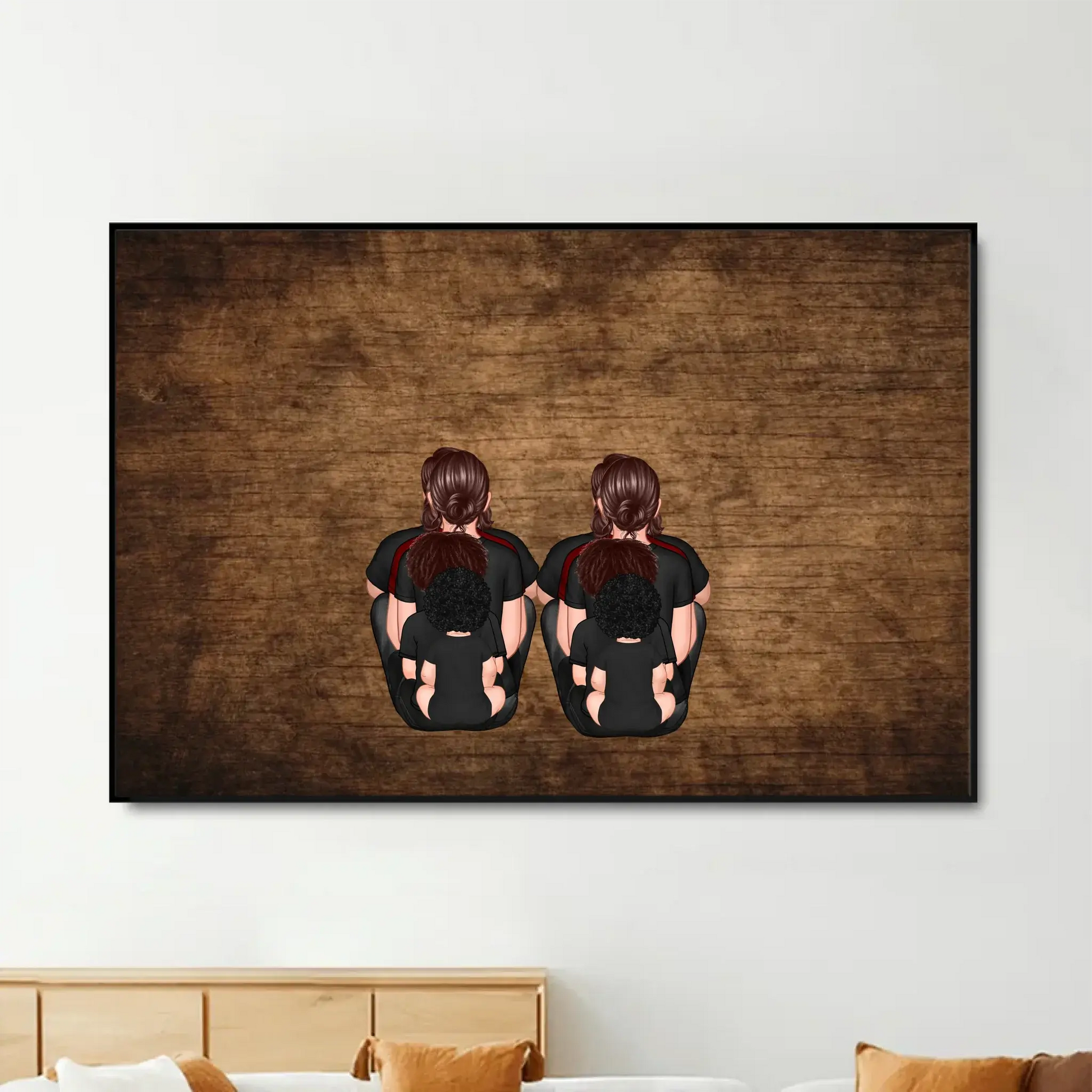 The Love Between Brothers & Sisters Is Forever – Personalized Cartoon Siblings Poster/Canvas with Names  Ezcustomize