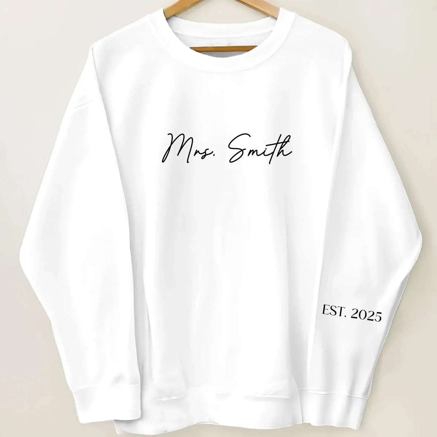 The Love of My Life My Wifey – Custom Unisex Sweatshirt & Hoodie with Sleeve Design – Personalized Gift for Husband, Wife, Him & Her  Ezcustomize