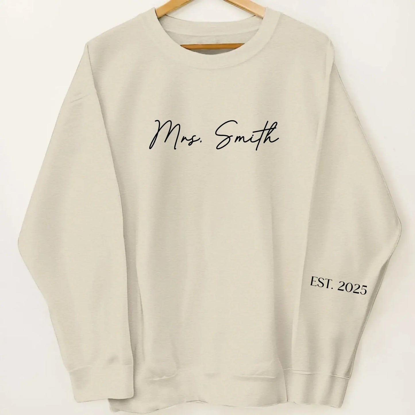 The Love of My Life My Wifey – Custom Unisex Sweatshirt & Hoodie with Sleeve Design – Personalized Gift for Husband, Wife, Him & Her  Ezcustomize