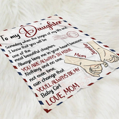 The Most Beautiful Chapters – Personalized Custom Fleece Blanket Throw – Meaningful Birthday & Keepsake Gift for Daughter or Granddaughter  Ezcustomize