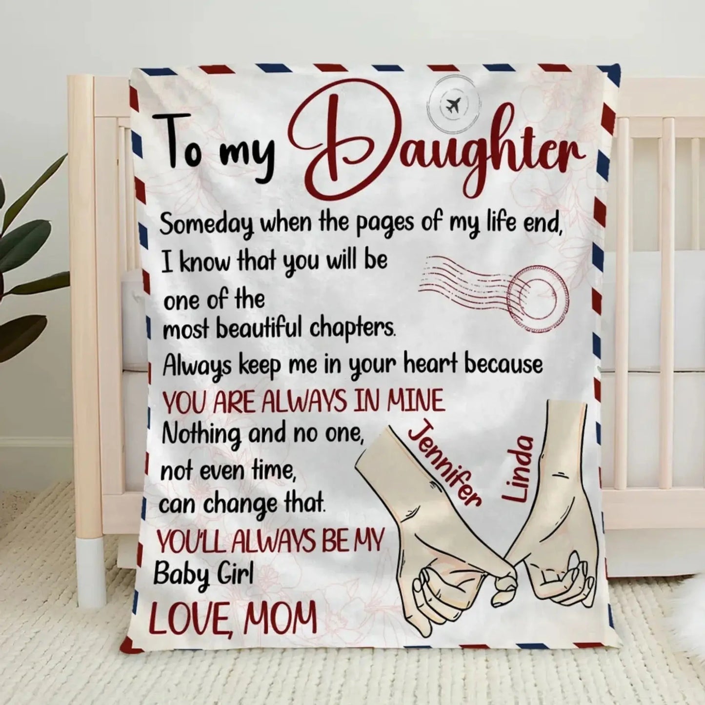 The Most Beautiful Chapters – Personalized Custom Fleece Blanket Throw – Meaningful Birthday & Keepsake Gift for Daughter or Granddaughter  Ezcustomize