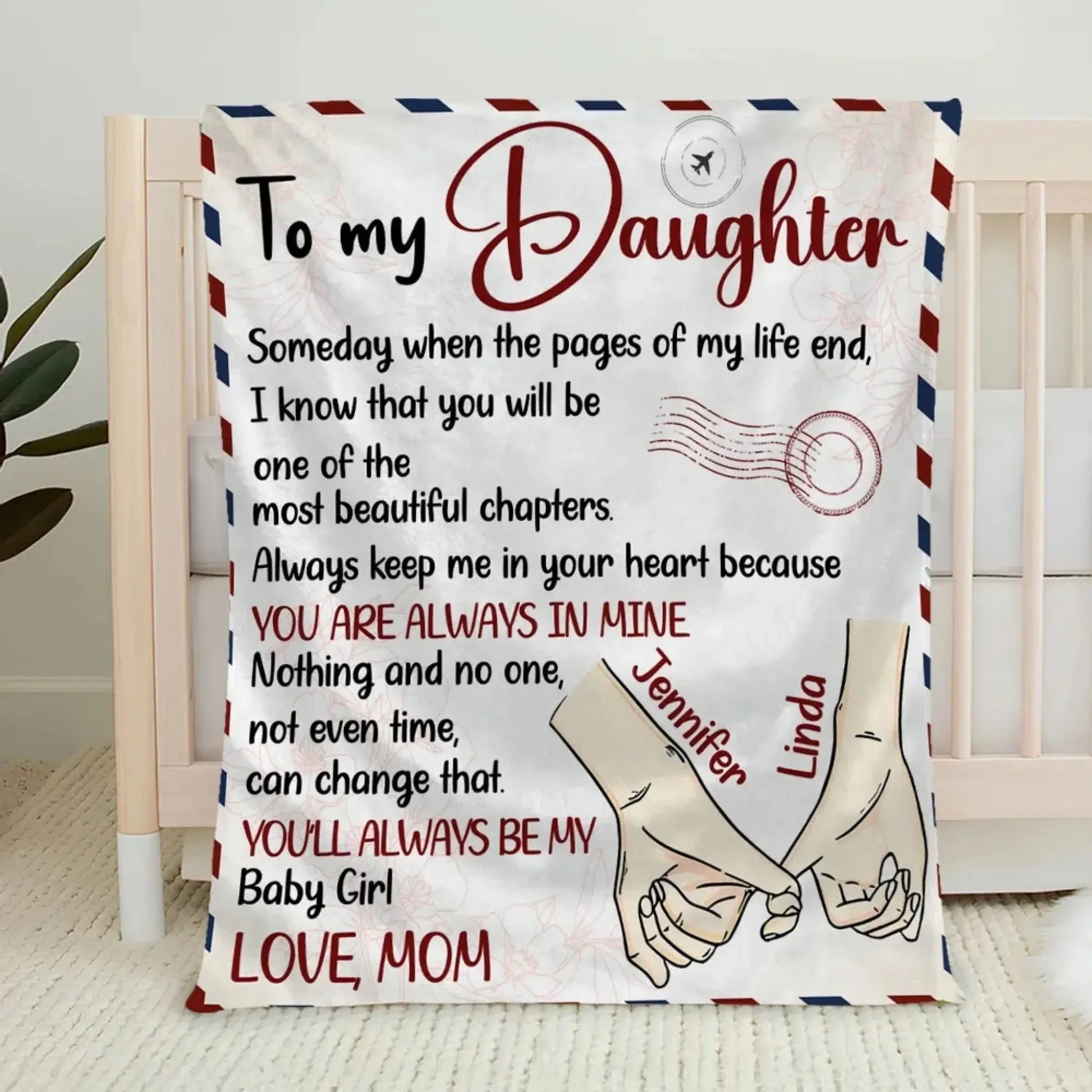 The Most Beautiful Chapters – Personalized Custom Fleece Blanket Throw – Meaningful Birthday & Keepsake Gift for Daughter or Granddaughter  Ezcustomize