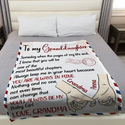 The Most Beautiful Chapters – Personalized Custom Fleece Blanket Throw – Meaningful Birthday & Keepsake Gift for Daughter or Granddaughter  Ezcustomize