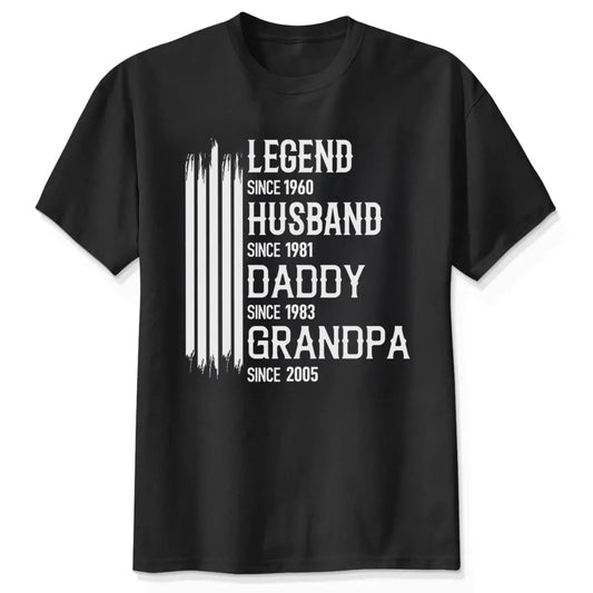The Original Legend – Personalized Custom Shirt Tee – Classic Father’s Day, Birthday & Christmas Gift for Dad, Grandpa or Him  Ezcustomize