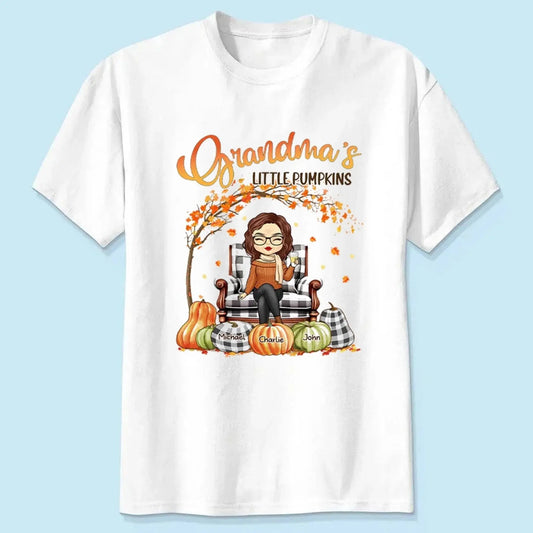 The Perfect Grandma - Family Personalized Custom Unisex T-shirt, Hoodie, Sweatshirt - Autumn Fall Gift For Grandma  Ezcustomize