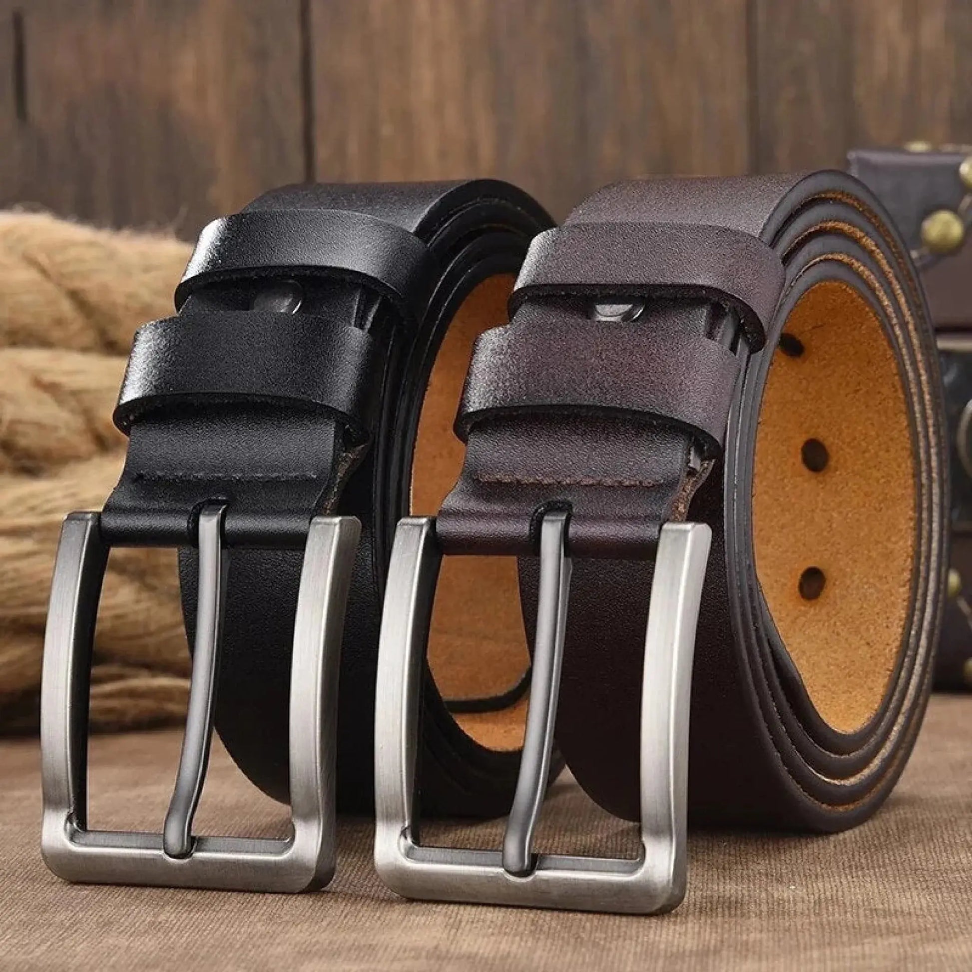 Think Of Me Whenever You Take Off Your Pants - Personalized Engraved Leather Belt  Ezcustomize
