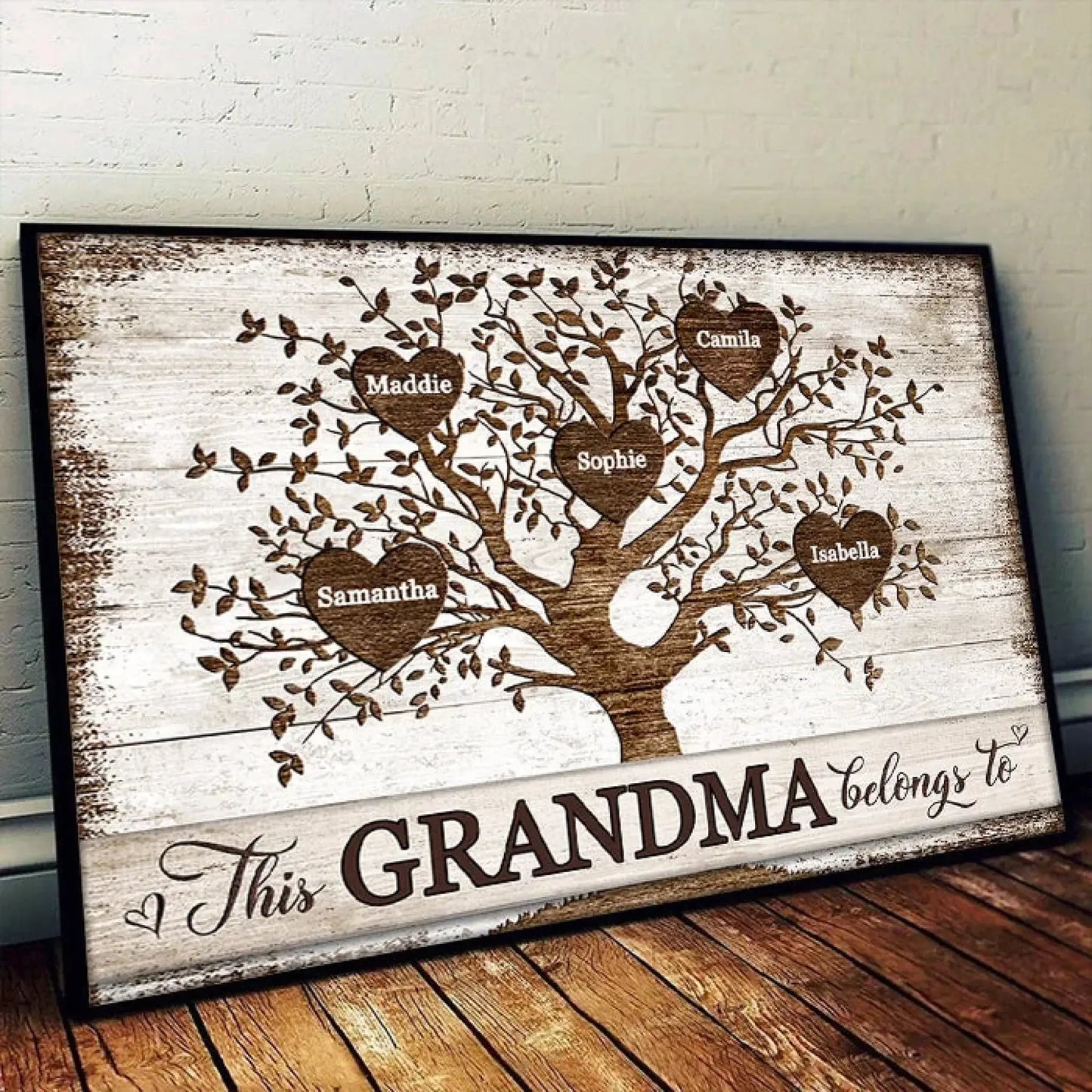This Grammy Belongs To Art – Personalized Horizontal Poster/Canvas – Custom Gift for Grandma from Grandkids  Ezcustomize