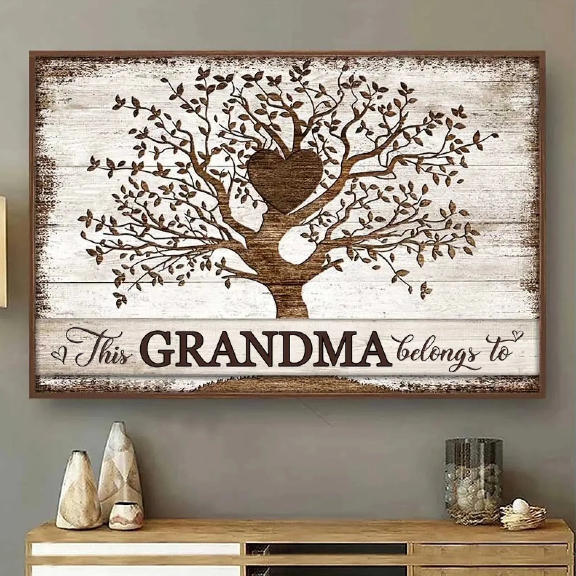 This Grammy Belongs To Art – Personalized Horizontal Poster/Canvas – Custom Gift for Grandma from Grandkids  Ezcustomize
