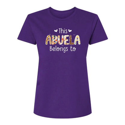 This Grandma Belongs To – Personalized Autumn Pattern Shirt – Custom Fall Season Outfit & Heartwarming Gift for Grandma, Nana, or Mimi  Ezcustomize