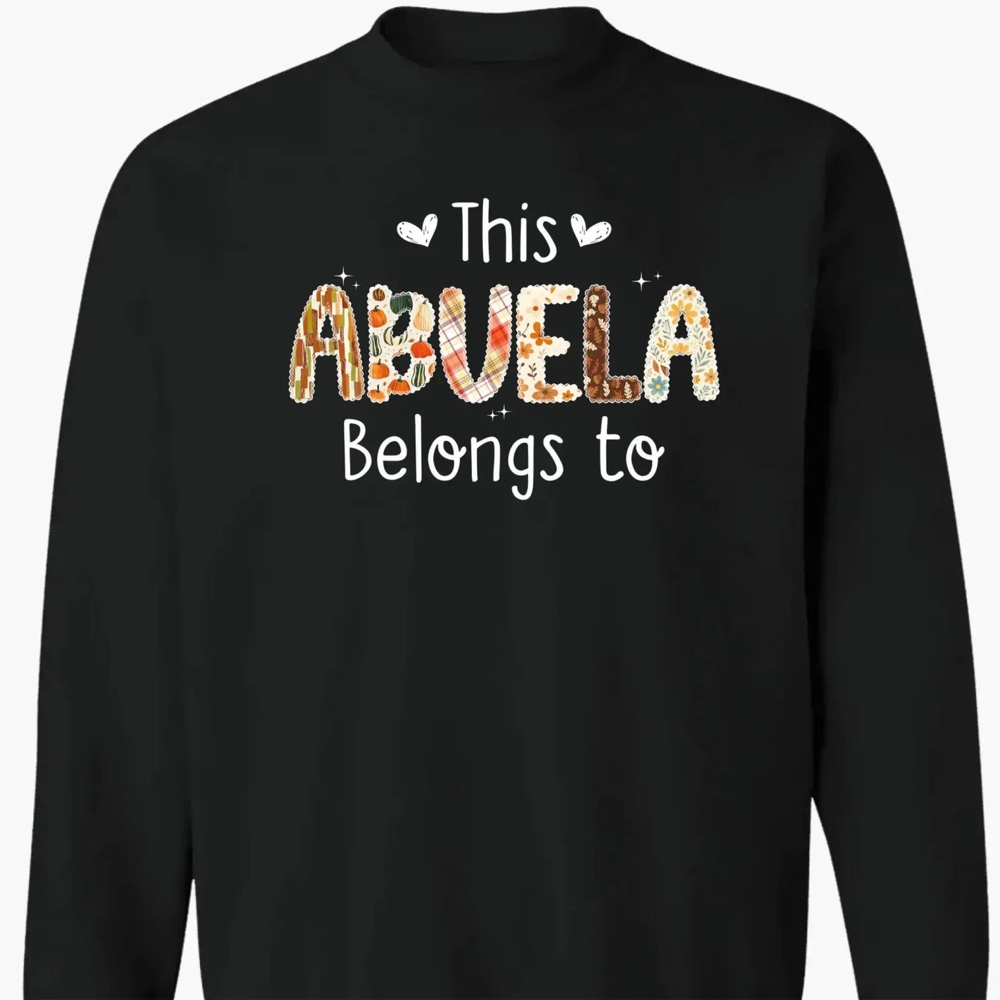 This Grandma Belongs To – Personalized Autumn Pattern Shirt – Custom Fall Season Outfit & Heartwarming Gift for Grandma, Nana, or Mimi  Ezcustomize