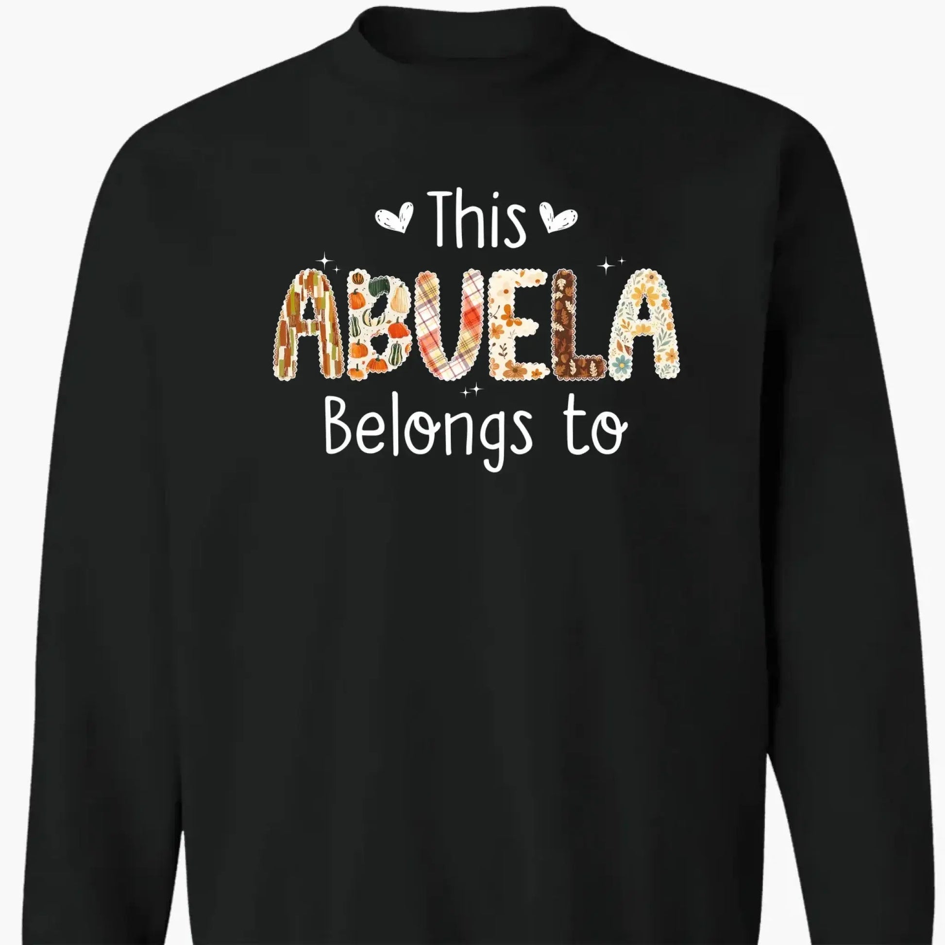 This Grandma Belongs To – Personalized Autumn Pattern Shirt – Custom Fall Season Outfit & Heartwarming Gift for Grandma, Nana, or Mimi  Ezcustomize