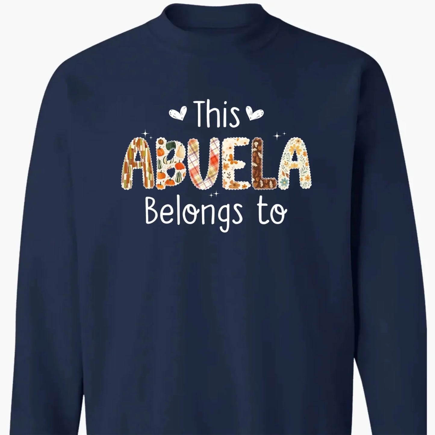 This Grandma Belongs To – Personalized Autumn Pattern Shirt – Custom Fall Season Outfit & Heartwarming Gift for Grandma, Nana, or Mimi  Ezcustomize