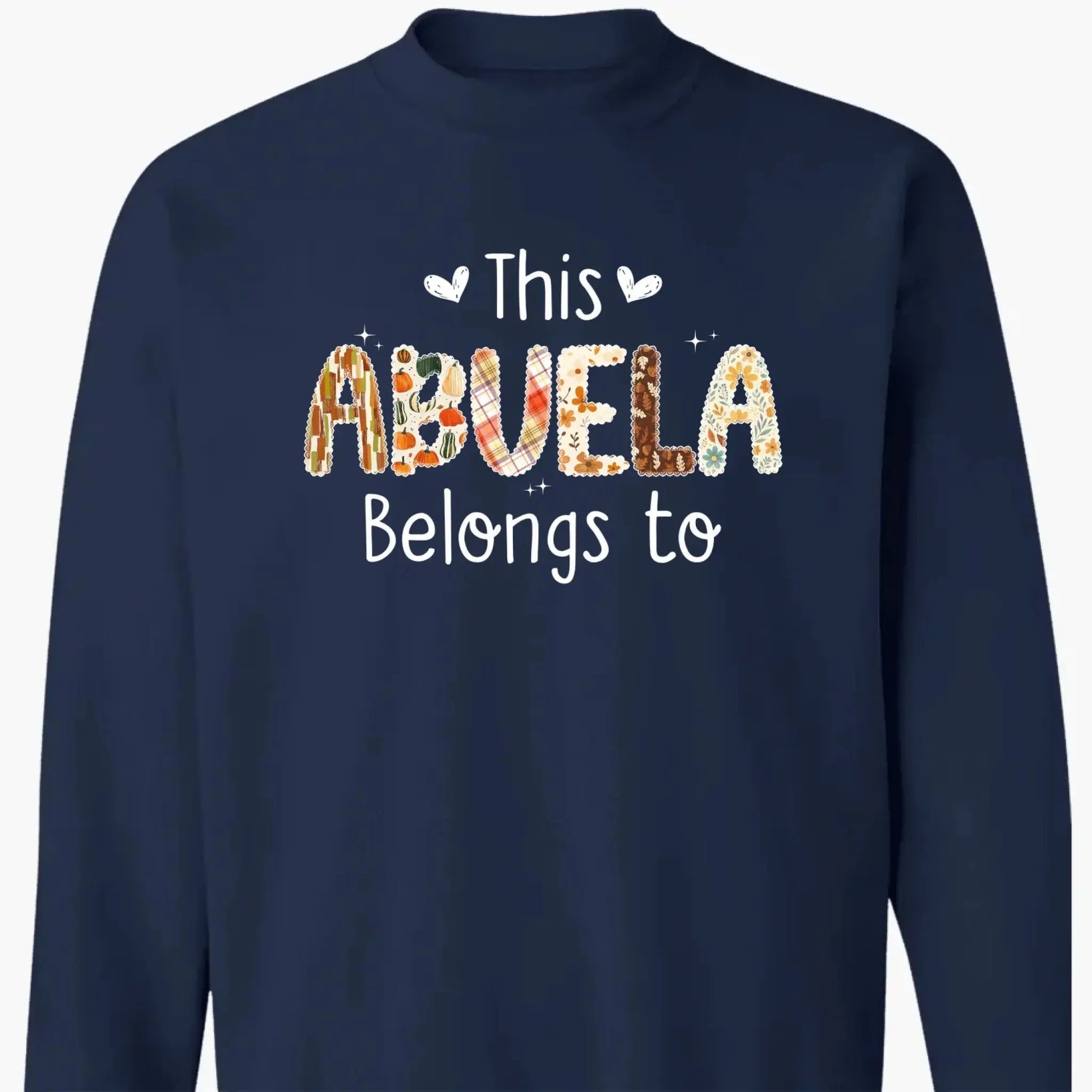 This Grandma Belongs To – Personalized Autumn Pattern Shirt – Custom Fall Season Outfit & Heartwarming Gift for Grandma, Nana, or Mimi  Ezcustomize