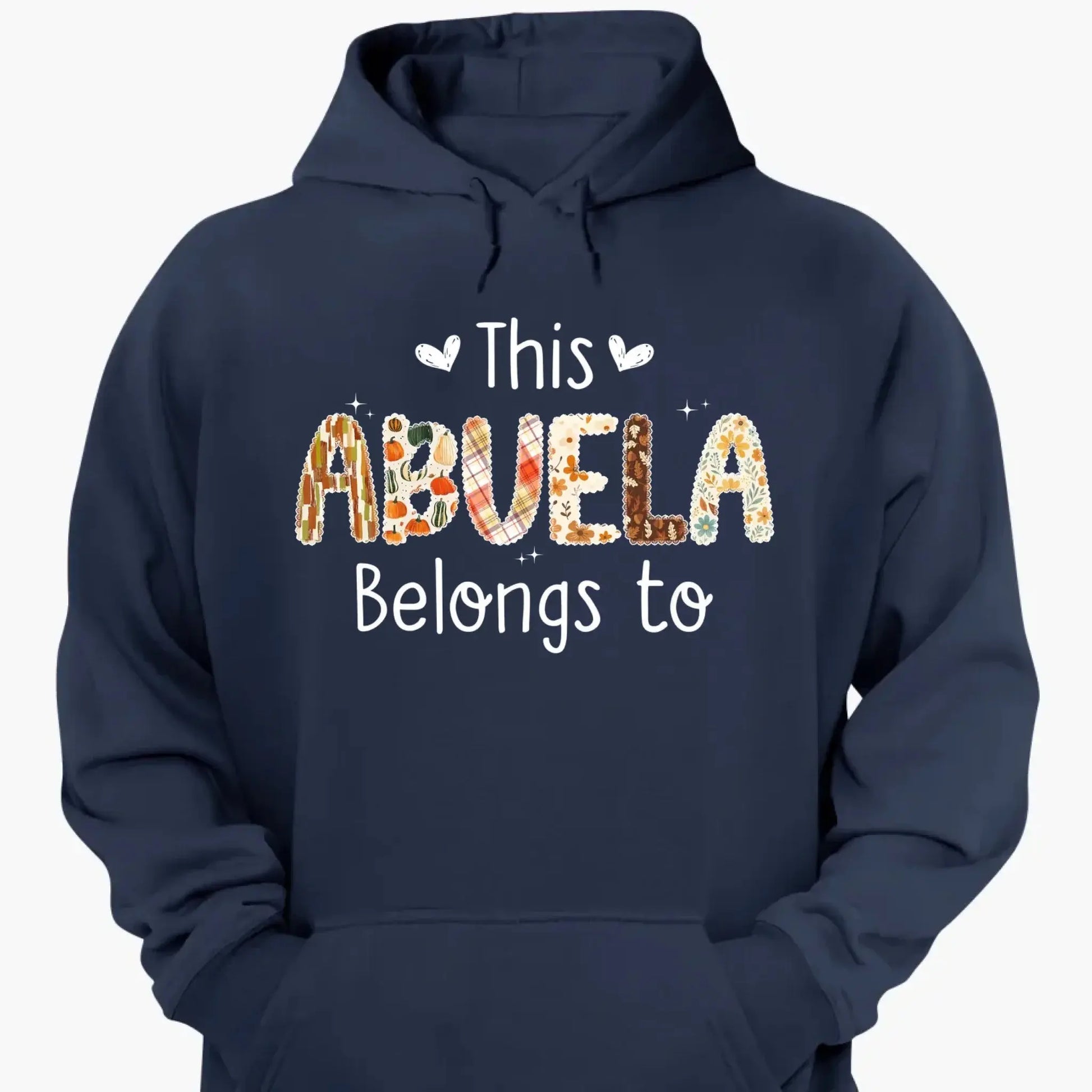 This Grandma Belongs To – Personalized Autumn Pattern Shirt – Custom Fall Season Outfit & Heartwarming Gift for Grandma, Nana, or Mimi  Ezcustomize