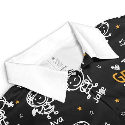 This Grandpa Belongs To Custom Doodle - Personalized Polo Shirt - Gift for Grandpa, Papa, Grandfather, Dad  Ezcustomize
