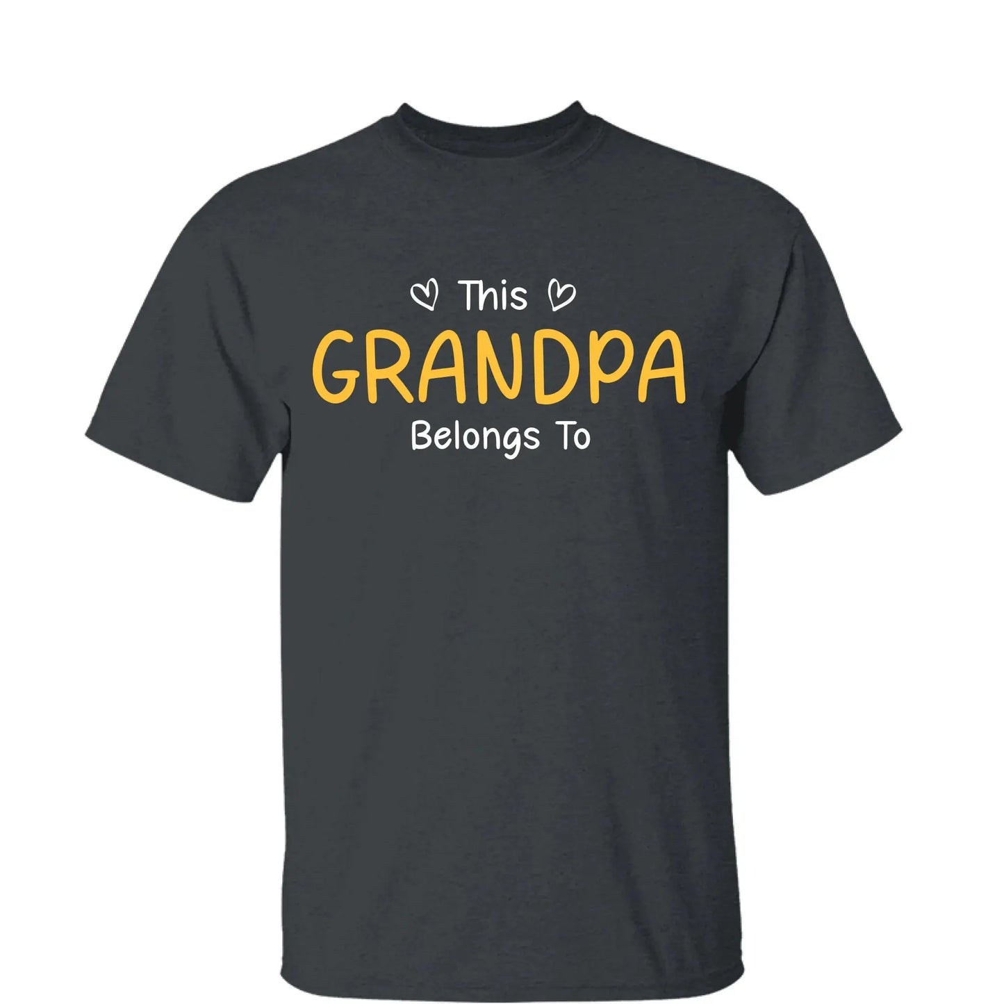 This Grandpa Belongs To T-Shirt – Personalized Shirt with Kids’ Names – Custom Gift for Grandpa, Dad  Ezcustomize