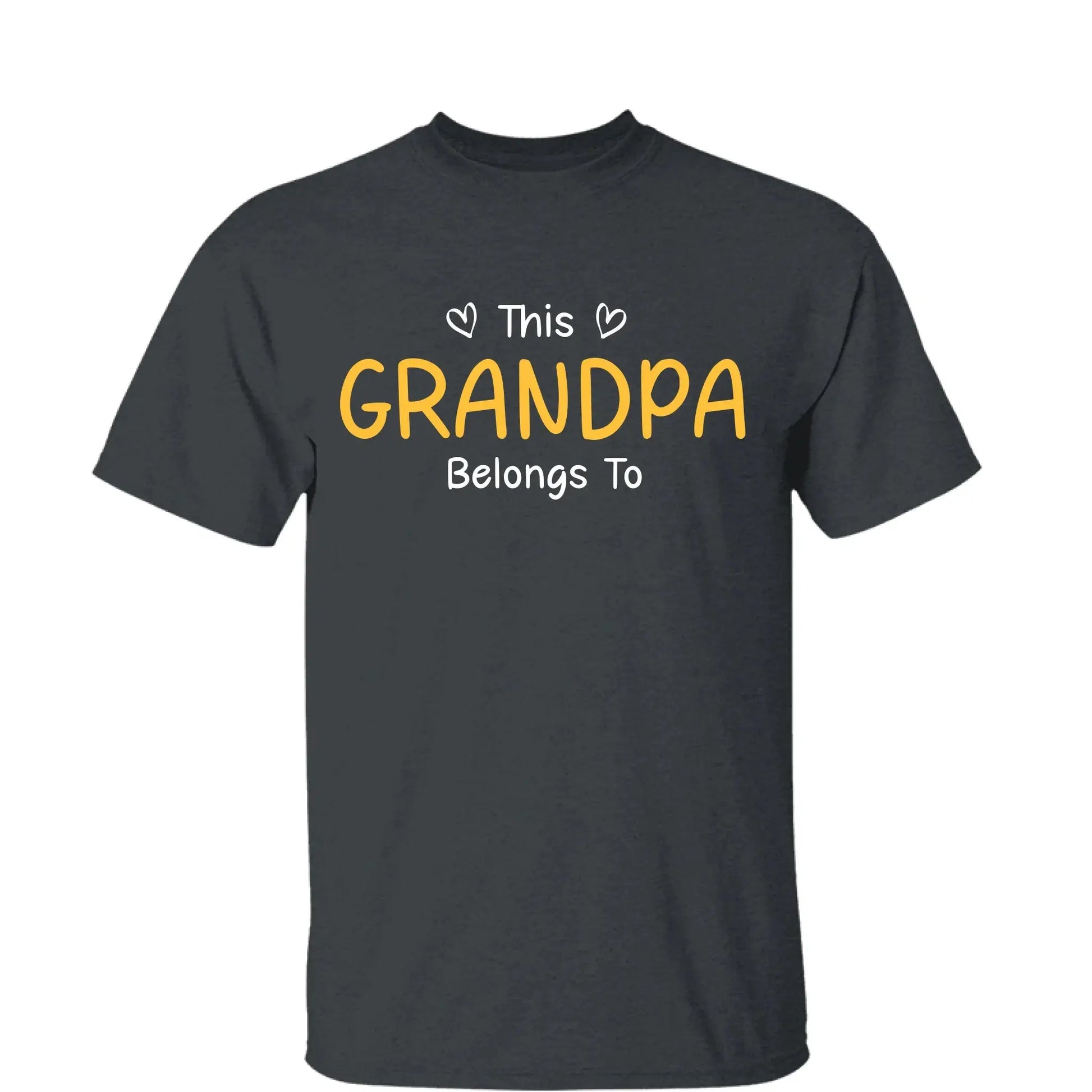 This Grandpa Belongs To T-Shirt – Personalized Shirt with Kids’ Names – Custom Gift for Grandpa, Dad  Ezcustomize