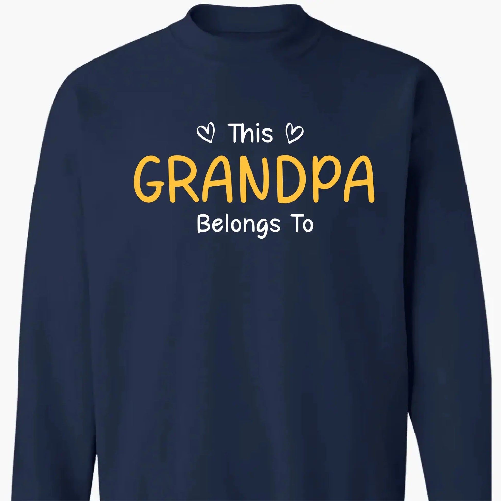 This Grandpa Belongs To T-Shirt – Personalized Shirt with Kids’ Names – Custom Gift for Grandpa, Dad  Ezcustomize