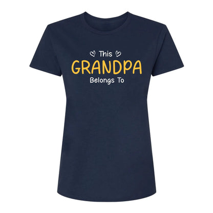 This Grandpa Belongs To T-Shirt – Personalized Shirt with Kids’ Names – Custom Gift for Grandpa, Dad  Ezcustomize