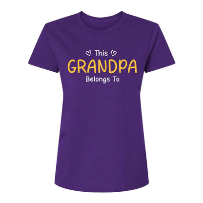 This Grandpa Belongs To T-Shirt – Personalized Shirt with Kids’ Names – Custom Gift for Grandpa, Dad  Ezcustomize