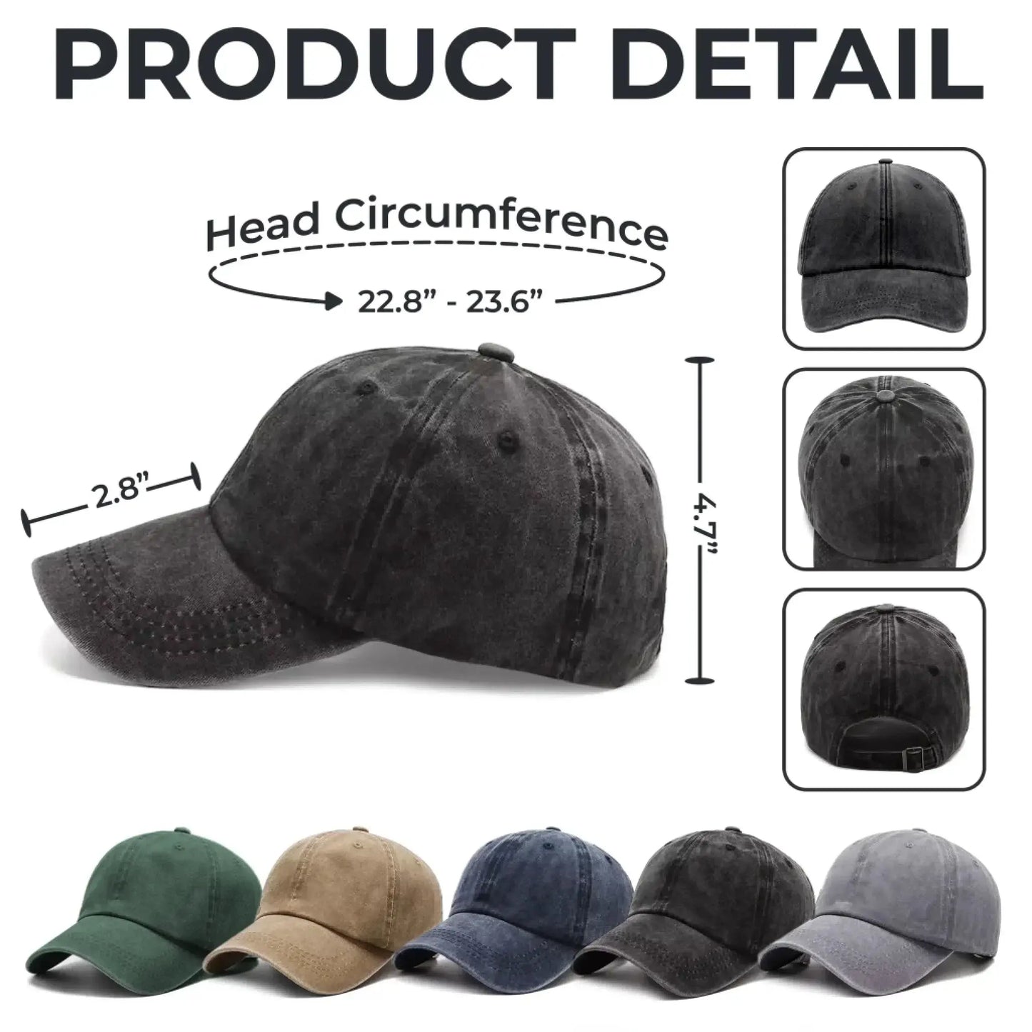 This Grandpa Belongs To – Personalized Washed Denim Cap with Grandkids' Names – Custom Stick Figure Hat Gift for Grandpa  Ezcustomize