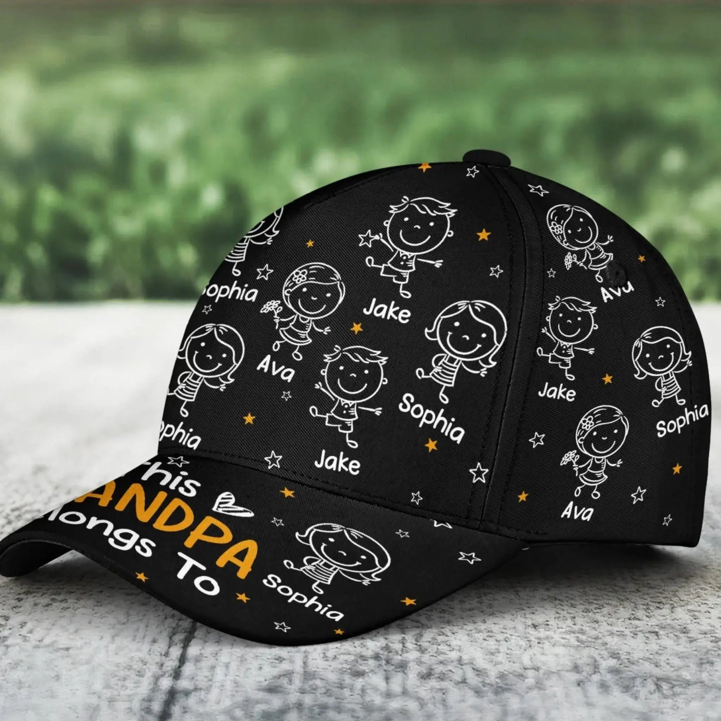 This Grandpa Grandma Mommy Daddy Belongs To Doodle – Personalized Classic Cap Hat – Cute Family Birthday & Father’s Day Gift  Ezcustomize