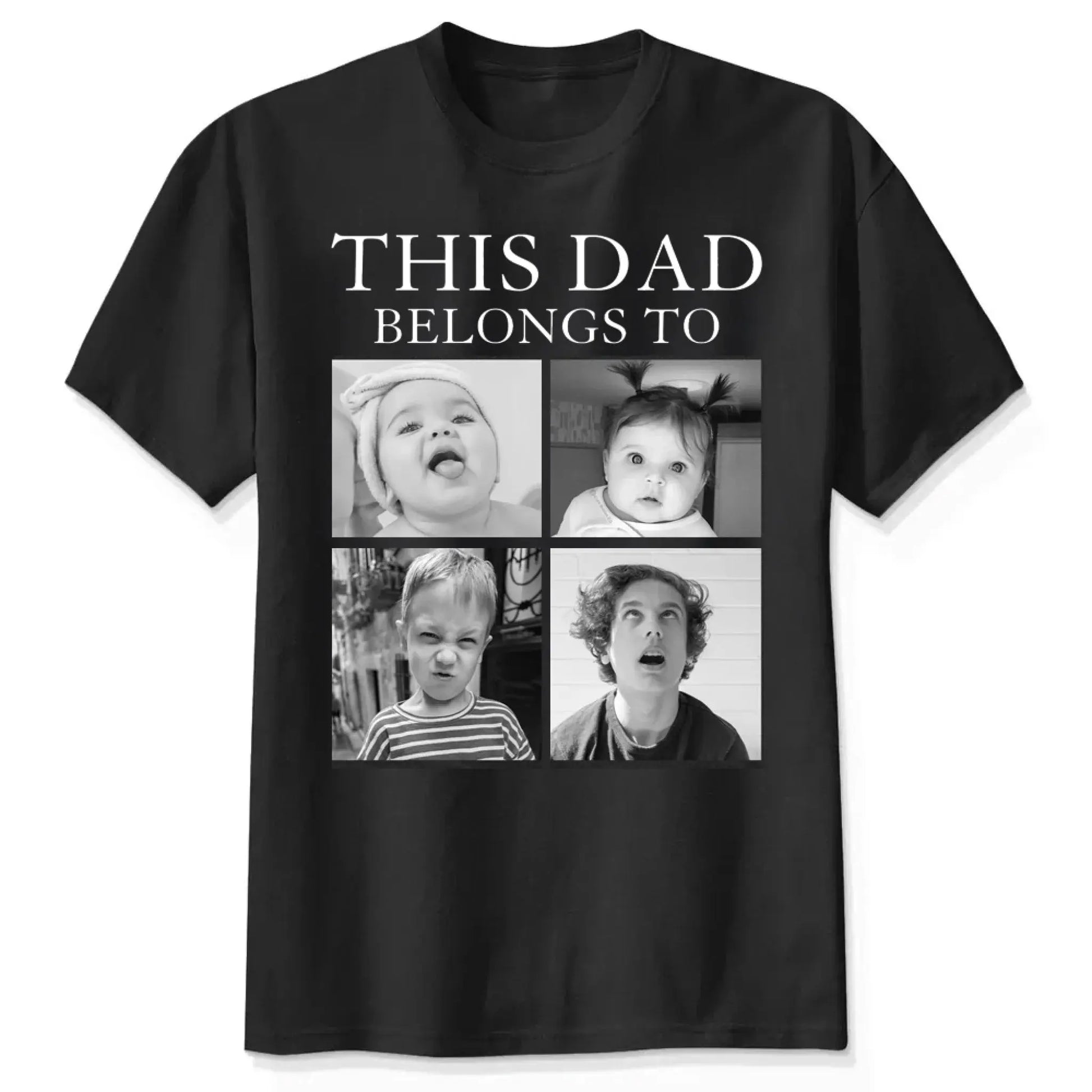 This Grandpa, Grandma, Mom, Dad Belongs To Retro Vintage Custom Photo – Personalized Photo Shirt – Cute Family Gift for Parents & Grandparents  Ezcustomize