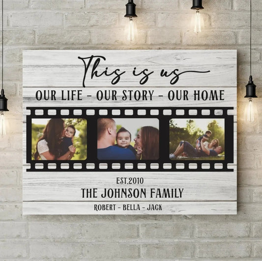 This Is Us Custom Photo Collage – Personalized Poster/Canvas – Unique Gift for Family, Home Decor & Loved Ones  Ezcustomize