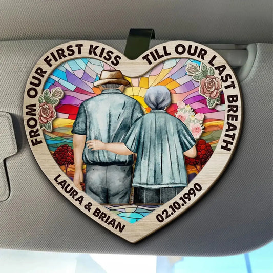 Till Our Last Breath – Personalized Custom Car Visor Clip Accessory – Romantic Anniversary Gift for Him or Her  Ezcustomize