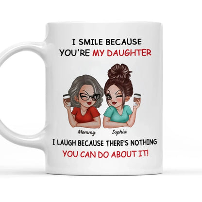 To My Daughter From Mom Personalized Mug – Funny Custom Coffee Cup, Heartfelt Mother and Daughter Gift  Ezcustomize