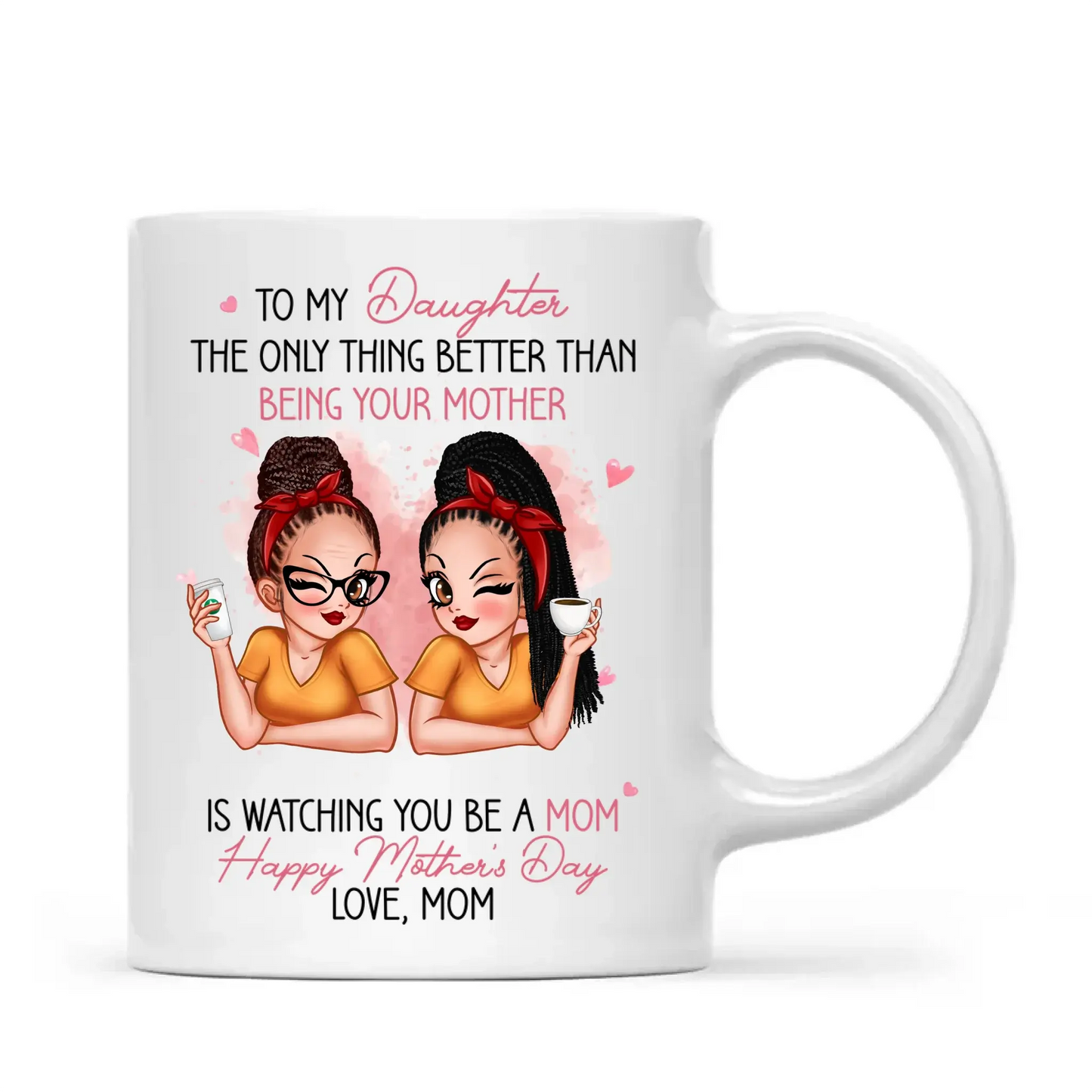 To My Daughter Pink Mug – “The Only Thing Better Than Being Your Mother” Personalized Mother’s Day Gift from Mom  Ezcustomize