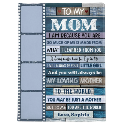 To My Mom Blanket – Personalized Custom Throw – Thoughtful and Cozy Gift for Mother on Mother’s Day or Birthday  Ezcustomize