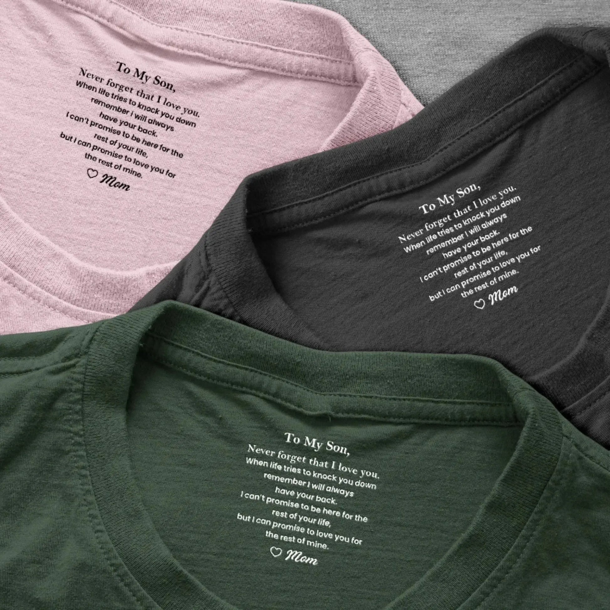 To My Son Never Forget That I Love You Hidden Message - Personalized Shirt - Gift for Son, Adult Son, Teen Son  Ezcustomize