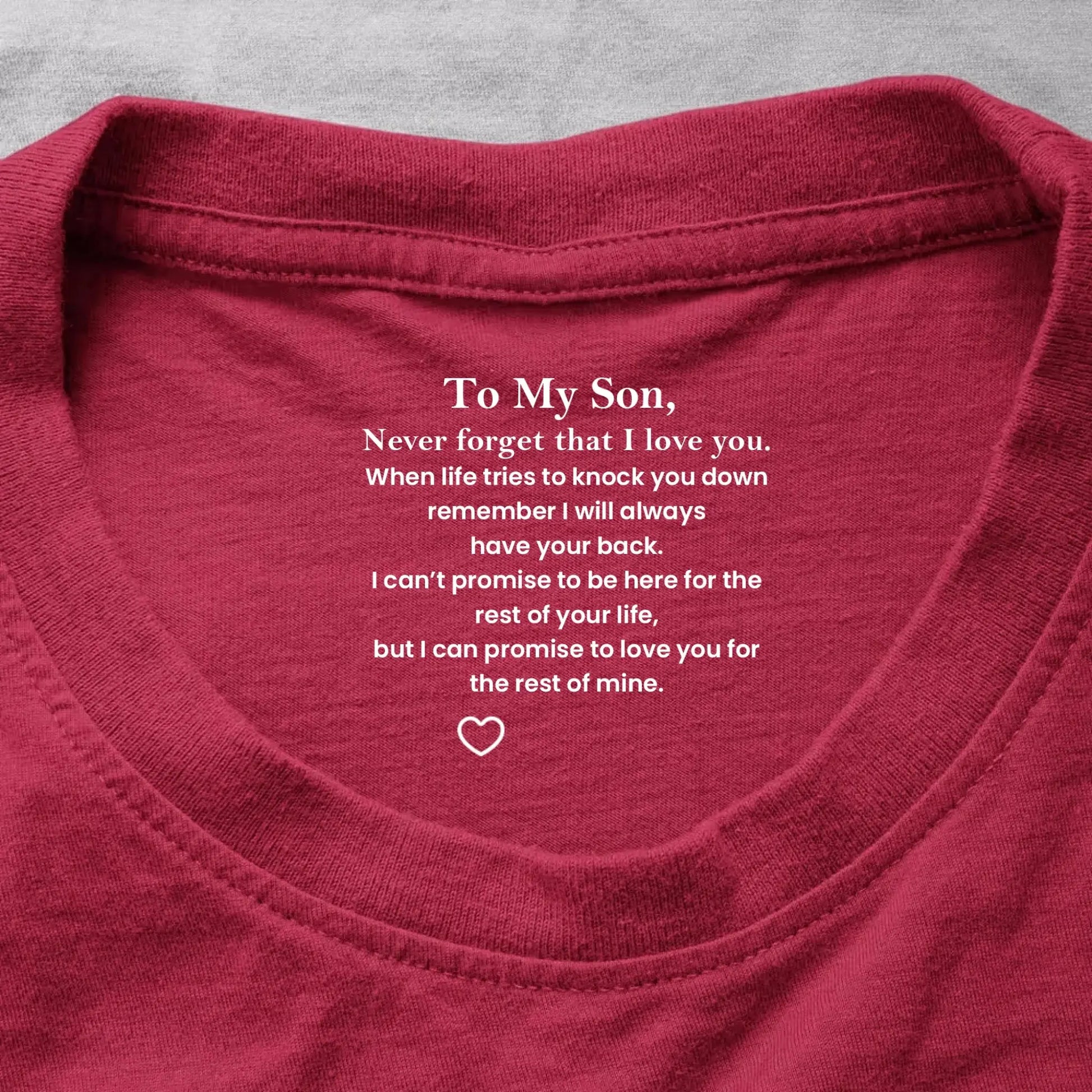 To My Son Never Forget That I Love You Hidden Message - Personalized Shirt - Gift for Son, Adult Son, Teen Son  Ezcustomize