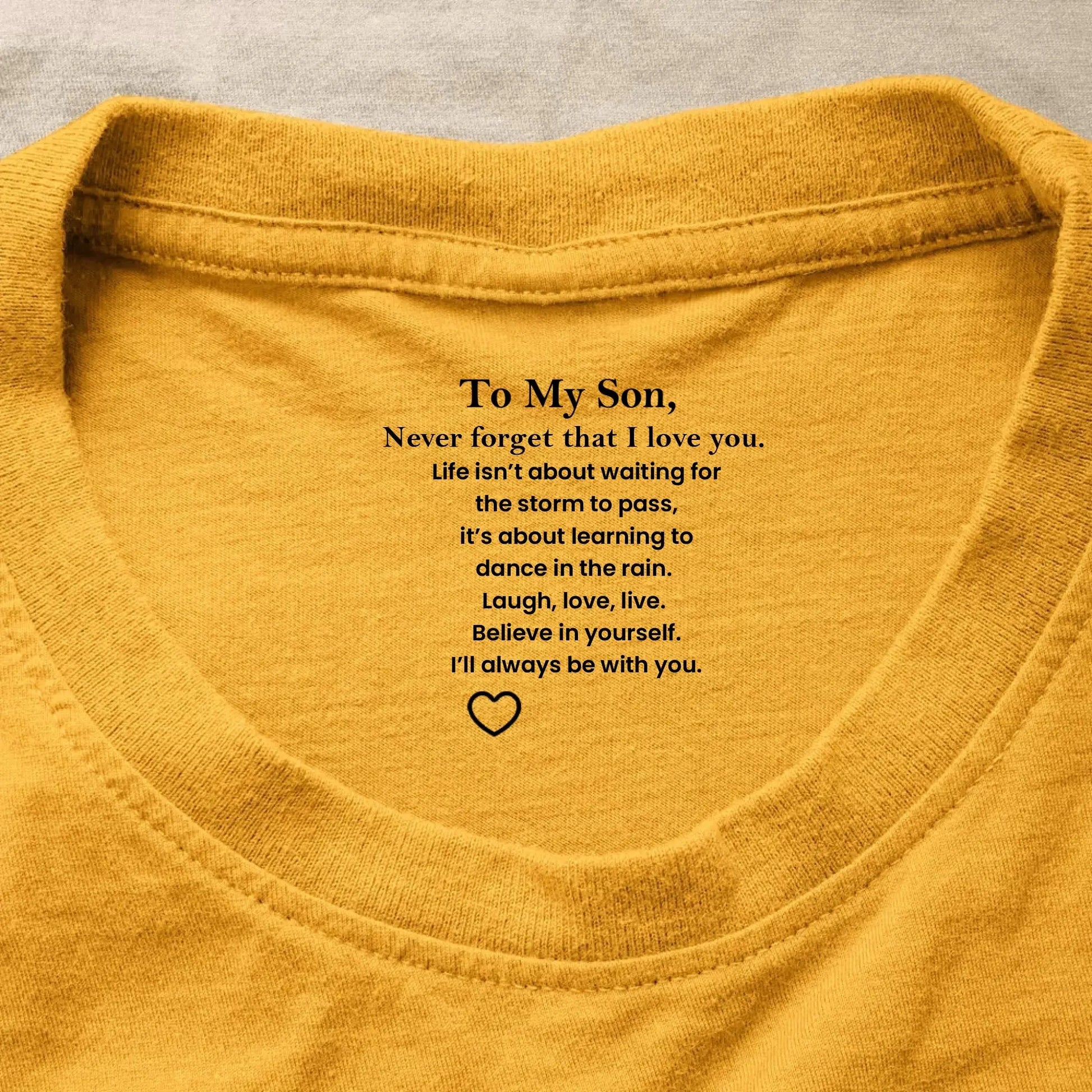 To My Son Never Forget That I Love You Hidden Message - Personalized Shirt - Gift for Son, Adult Son, Teen Son  Ezcustomize