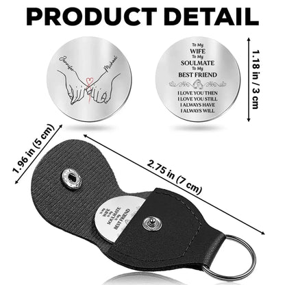 To My Wife - Soulmate - Best Friend – Personalized Custom Pocket Hug Token – Romantic Anniversary & Valentine’s Day Keepsake Gift for Wife  Ezcustomize