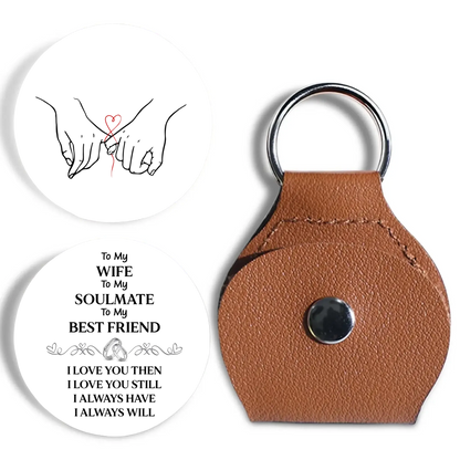 To My Wife - Soulmate - Best Friend – Personalized Custom Pocket Hug Token – Romantic Anniversary & Valentine’s Day Keepsake Gift for Wife  Ezcustomize