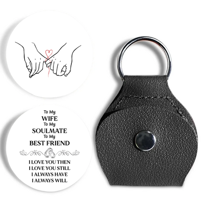 To My Wife - Soulmate - Best Friend – Personalized Custom Pocket Hug Token – Romantic Anniversary & Valentine’s Day Keepsake Gift for Wife  Ezcustomize