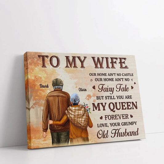 To My Wife – Still You Are My Queen Love Message – Personalized Poster/Canvas – Romantic Gift for Wife on Anniversary or Birthday  Ezcustomize