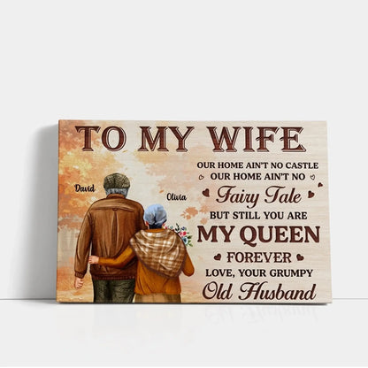 To My Wife – Still You Are My Queen Love Message – Personalized Poster/Canvas – Romantic Gift for Wife on Anniversary or Birthday  Ezcustomize