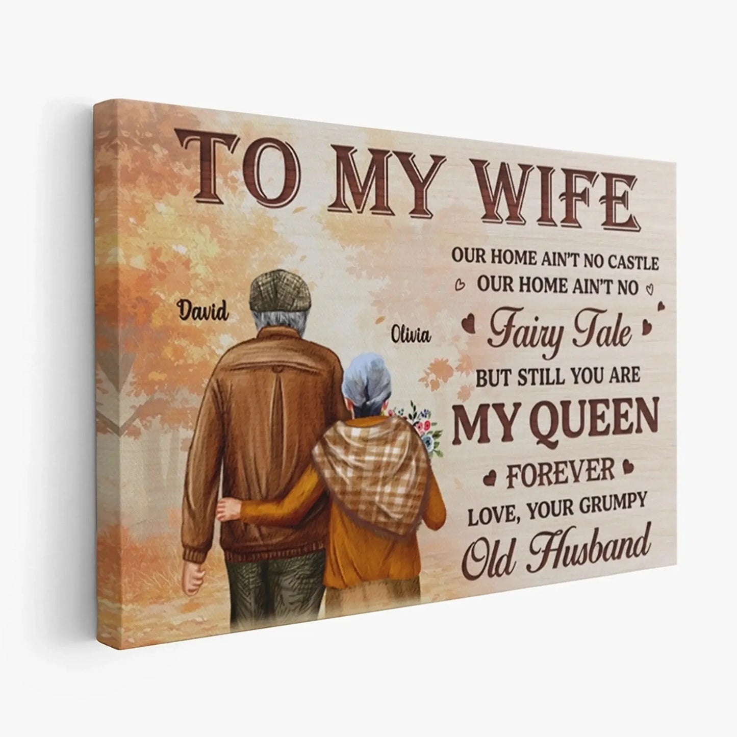 To My Wife – Still You Are My Queen Love Message – Personalized Poster/Canvas – Romantic Gift for Wife on Anniversary or Birthday  Ezcustomize