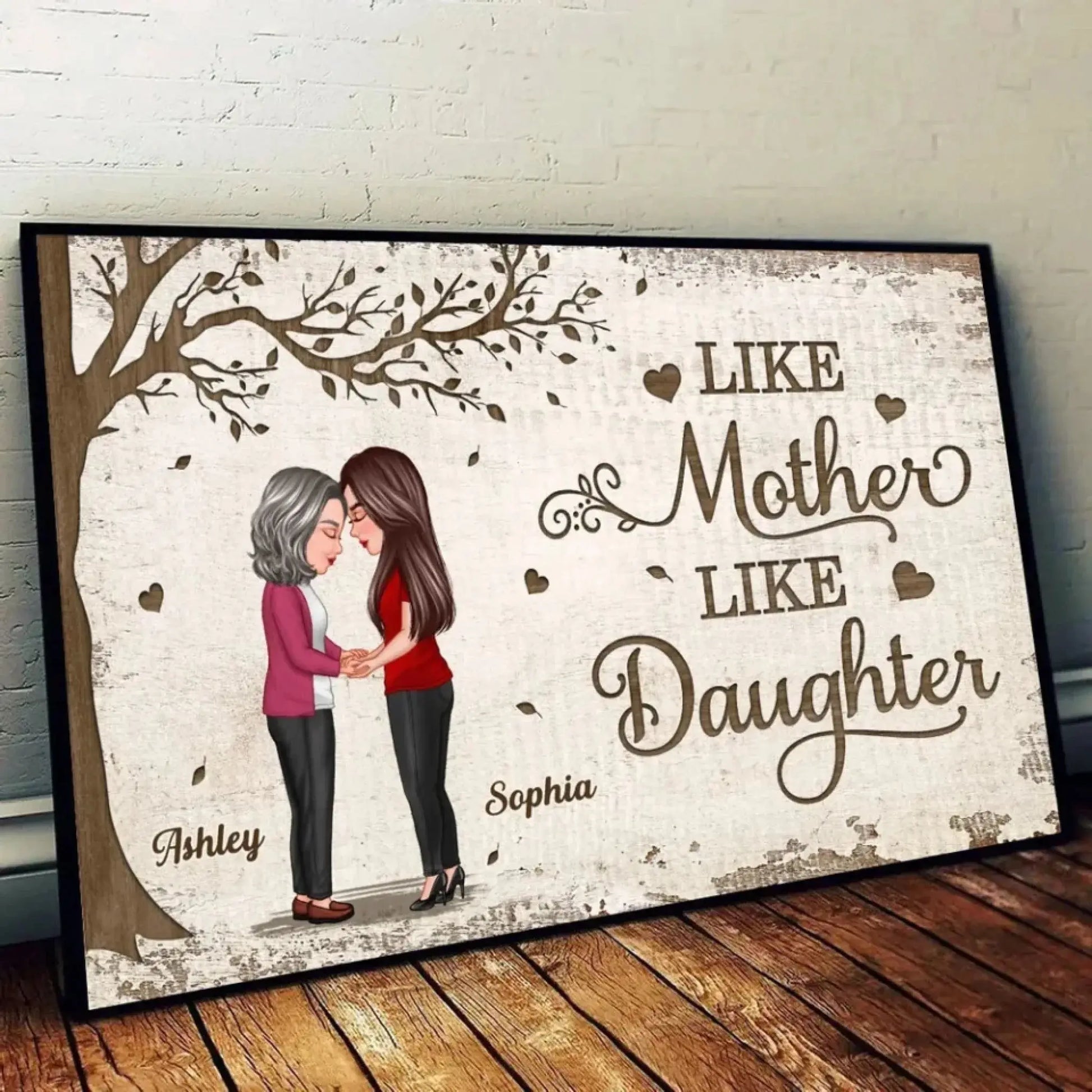 To the World You Are a Mom, But to Me You Are the Worl – Personalized Poster/Canvas – Mother-Daughter Bond Gift for Mother's Day & More  Ezcustomize
